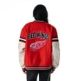 thumbnail image 4 of Unisex The Wild Collective  Red Detroit Red Wings Drop Shoulder Full-Snap Varsity Jacket, 4 of 4