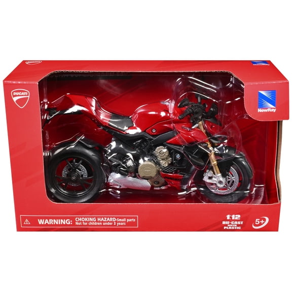 Ducati Supernaked V4S Motorcycle Red 1/12 Diecast Model by New Ray