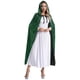 thumbnail image 5 of Capa con capucha brillante para mujer, capa larga, mago, bruja, mago, disfraz de vampiro, disfraz de Mardi Gras, Navidad y Halloween, 5 of 5