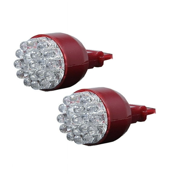 ICBEAMER 19 LED 3056, 3156, 3157, 3356, 3456 Red Front Turn Singal Light Bulbs 2pcs