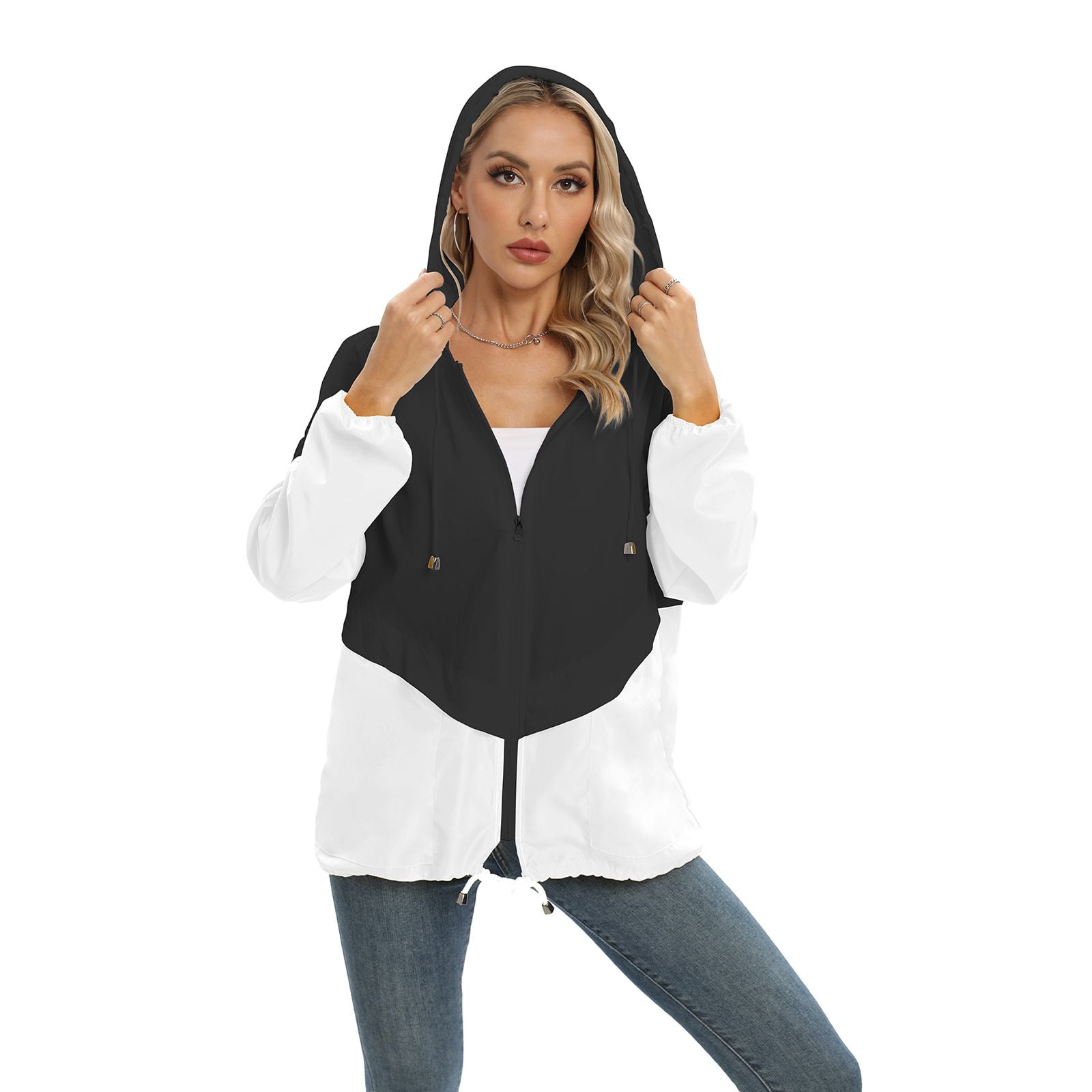 JANDEL Women Spring Thin Jacket, Fashion Waterproof Jacket JANDEL Women Spring Thin Jacket, Fashion Waterproof Jacket