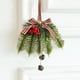 thumbnail image 1 of Silver and Gold Christmas Bell Wind Chime with Pine Leaves Bow for Door Wall Tree Holiday Decoration, 1 of 8