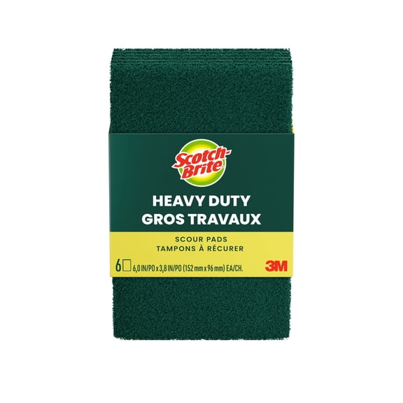 Scotch-Brite Heavy Duty Scour Pads, 6 Sponges Total