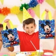 thumbnail image 4 of Mickey Mouse Party Favor Bags Set – 12 Pack of 8" Mickey Mouse Party Goodie Bags for Kids Bulk Reusable Mini Totes | Disney Birthday Party Supplies, 4 of 4