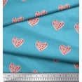 thumbnail image 2 of Soimoi Poly Georgette Fabric Floral & Heart Fabric Prints by Yard 42 Inch Wide, 2 of 3