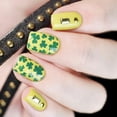 thumbnail image 3 of Kripyery 1 Sheet Nail Sticker Ultra Thin DIY Nails Art Supplies Green Leaves Owl Hats Manicure Slider for Nail Salon, 3 of 8