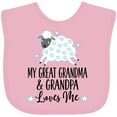 thumbnail image 3 of Inktastic My Great Grandpa and Grandma Love Me Boy Lamb Boys or Girls Baby Bib, 3 of 4