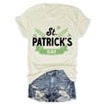 thumbnail image 6 of Ankishi St Patricks Day T Shirts for Women Irish Shamrock Short Sleeve Crewneck Graphic Tees Summer Tops for Parties, 6 of 7