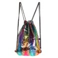 thumbnail image 2 of Lentejues con Cordón Gimnasio Bolsa Bolsa Bolsa de Deportes Bolsa de Gimnasio Bolsa de Deportes Gymbag Gysack para Mujeres Niña Zulema Mochila de lazo de lentejuelas, 2 of 6