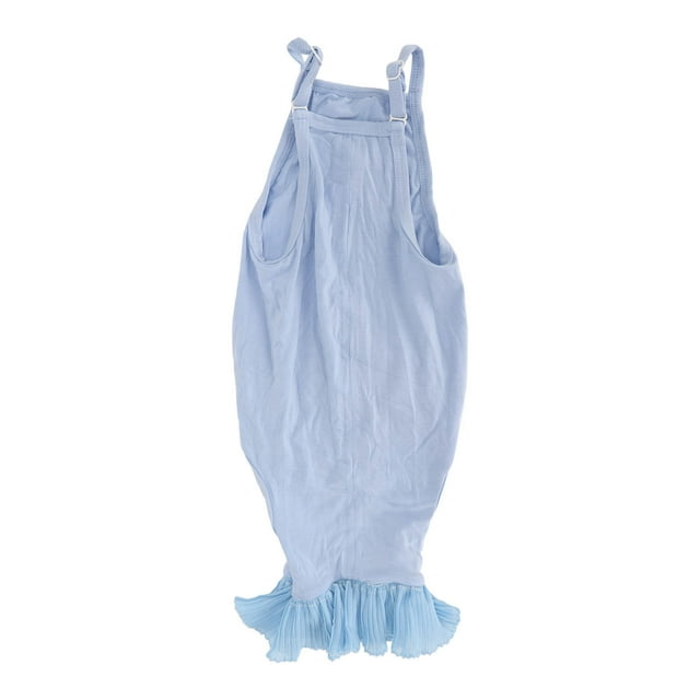 Cat Recovery Suit Tail Adjustable Lace Neckline Prevent Licking Cat After Surgey Wear for Postoperative Recovery M