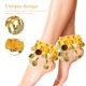 thumbnail image 3 of unbranded 1 Par De Tobilleras Para Danza Con Monedas En Color Amarillo Para Y Presentaciones, 3 of 6