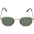 thumbnail image 2 of Ray-Ban Polarized Hexagonal RB3548N-001-5851-21 Gold Geometric Sunglasses, 2 of 3