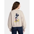 thumbnail image 2 of Disney Mickey Mouse Women's Cropped Boxy Graphic Sweatshirt, Sizes XXS-XXL, 2 of 5