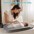 thumbnail image 2 of Babyomi Diaper Changing Pad with Anti-roll Edge and Adjustable Seat Belt, Anti Slip Base, Changing Pads for Newborns and Infants, Mid Gray,1 piece., 2 of 7