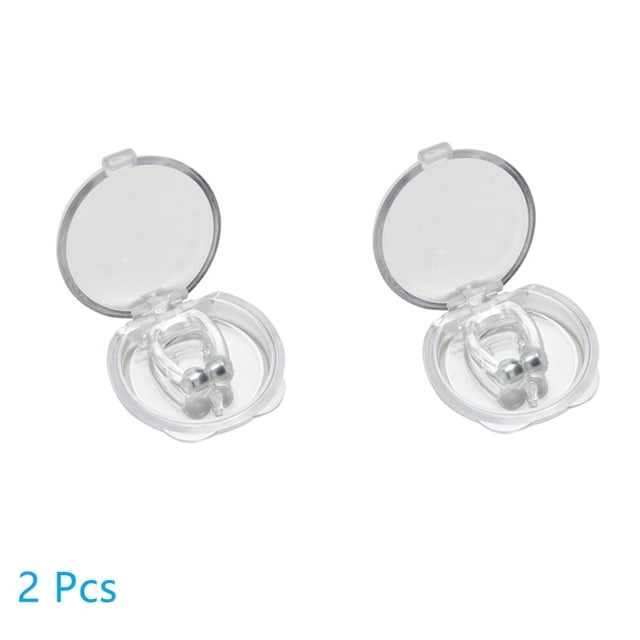 Dispositivo magnético antironquidos para dejar de roncar, Clip para la nariz, fácil de respirar, mejora la ayuda para dormir, dispositivo de protección para la Apnea, dispositivo nocturno con funda 1/ Dengxun unisex
