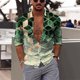 thumbnail image 1 of Camisa de leopardo de moda para hombre, tops de color zafiro, morado, gris, informal, para exteriores, primavera y verano, material de alta calidad, talla grande, 1 of 6