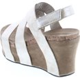 thumbnail image 3 of Pierre Dumas Women's Hester-5 Vegan Leather Strappy Wedge Sandals, 3 of 7