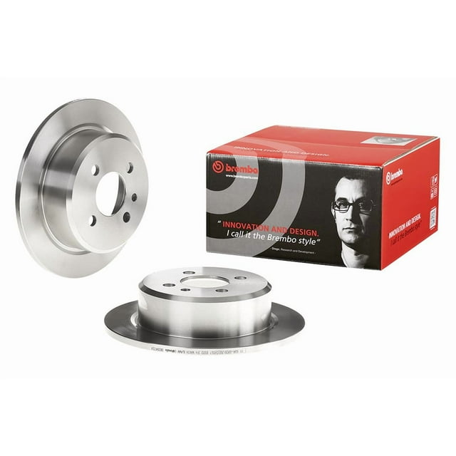 Brembo Brake Rotor 08394724C02 Solid; One Piece Design; Wheel Bolt Pattern 4 x 100 Millimeter; 160.9 Millimeter Hat Inside Diameter; 62 Millimeter Hub Diameter; Gray Cast Iron; Single