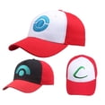 thumbnail image 2 of Gorra de béisbol con bordado de Ash Ketchum, gorro de béisbol con bolsillo ajustable, Snapback, transpirable, Anime, para regalo, 2 of 4