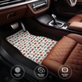 thumbnail image 6 of Yiaed Artoon Car Print Carpet Floor Mats for Cars, Auto Accessories Front & Rear Car Floor Mats Car Floor Foot Mat Sets of 4 Pieces, 6 of 7