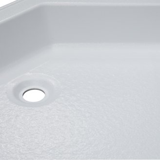 RecPro RV 4-Inch Bathroom Faucet | Parchment Finish With Smoke Handles | Easy Clean Design