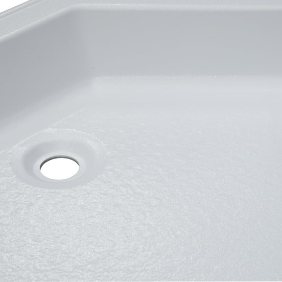 Lippert Components M6V-325246 27 x 27 in. Neo Angle RV White Shower Pan