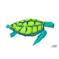 thumbnail image 2 of DeRice, Julie 24x18 White Modern Wood Framed Museum Art Print Titled - Sea Turtle II, 2 of 4