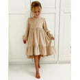 thumbnail image 6 of TAIAOJING Kids Little Girls Daily Dress Autumn Long Sleeve Solid Irregular Princess Dress Ruffle Casual Party Dresses Outfits Clothes, 6 of 7