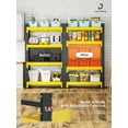 thumbnail image 3 of CXUZCZ 4-Tier Storage Shelves,79"H Heavy-Duty Garage Shelving Unit,Adjustable Industrial Metal Shelf System,3,400lbs Capacity,Tool Organizer for Garage,Workshop,42"W*20"D*79"H,Black&Yellow, 3 of 10