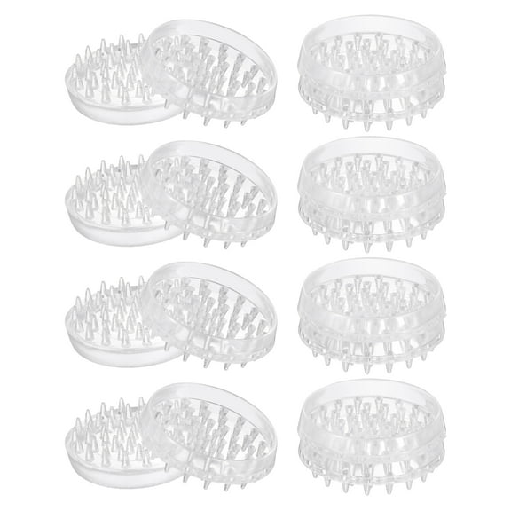 16Pcs Carpet Protectors Spiked Caster Cups 1.89" Round Spiked Furniture Cup