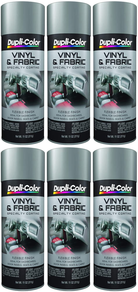 Dupli Color Hvp109 6 Pk Medium Gray Vinyl And Fabric Coating 11 Oz Aerosol Case Of Com - Dupli Color Vinyl Fabric Paint Charcoal Grey
