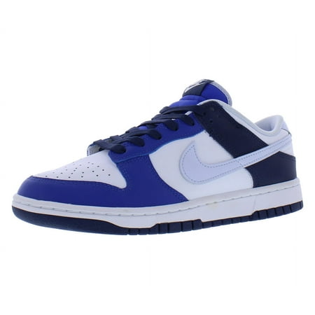 Men's Nike Dunk Low White/Football Grey-Game Royal (FQ8826 100) - 12