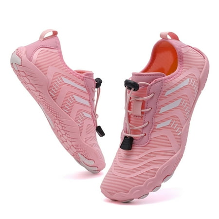 

Hicooer Coolcsea Water Shoes Men s Women s Swim Shoes Outdoor Beach Barefoot Quick-Dry Aqua Pool Socks Swimming Yoga Surfing Exercise Pink