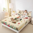 thumbnail image 4 of Homewish Cute Rooster Animal Full Size Sheets for Teen, Cartoon Xmas Reindeer Bed Sheets, Merry Christmas Sheet Sets, Super Cozy Room Decor, 4-Piece, 4 of 7