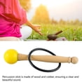 thumbnail image 2 of Percussion Stick, Fine Workmanship  Bowl Mallet Wood Handle Lightweight Clear Beautiful Sound  For Replacement, 2 of 7