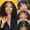 black, variant on Qliuoazw Women's Medium Length Curly Hair With Lace Wig Cover 18in