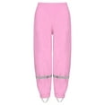 thumbnail image 3 of Haitryli Unisex Girls Boys Waterproof and Windproof Rain Trousers Outdoor Water Resistant Rain Pants 2-12 Years Pink L/110-116, 3 of 4