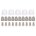 thumbnail image 1 of Electrode Nozzles Cups Kit, Copper Small Plasma Cutting Torch Consumables Replacement Light Weight  For P-80 Machine, 1 of 8