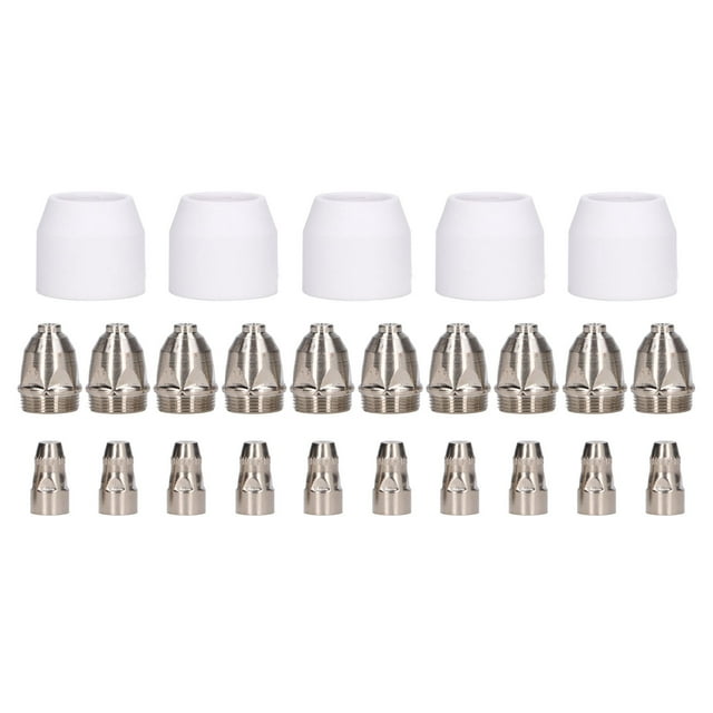 Plasma Cutting Consumables,25Pcs Plasma Cutting Torch Plasma Cutter Torch Consumables Plasma Cutter Consumables Exceptional Reliability