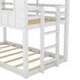 thumbnail image 6 of Euroco House-Shaped Twin over Twin Bunk Bed with Roof and Windows for Kids Teens Bedroom, White, 6 of 12