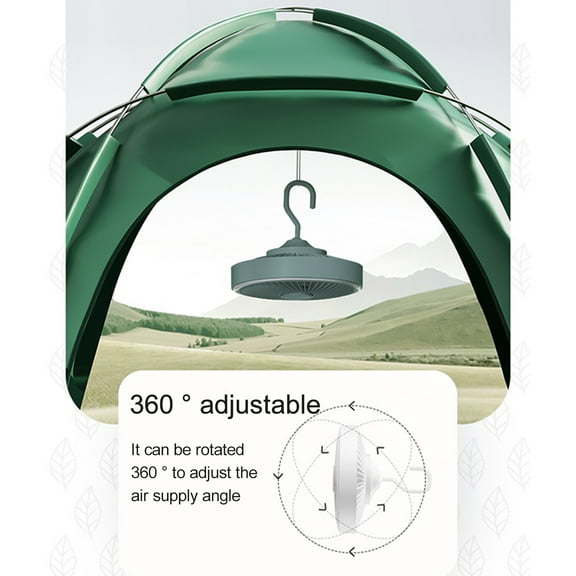 AZXY Ceiling Fan with Light,Outdoor Ceiling Fans,Ceiling Fan with Remote,Lighting Hanging Tent Usb Small Desk Camping Fans Clearance