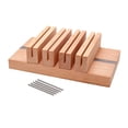 thumbnail image 3 of yuksok Side Oil Holder Leather Craft Tool Handmade Stable Practical Watch Strap Oiling Auxiliary Tool for Repair Shop Devices 4 slots, 3 of 9
