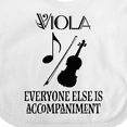 thumbnail image 4 of Inktastic Viola Music Gift Funny Violist Joke Boys or Girls Baby Bib, 4 of 4
