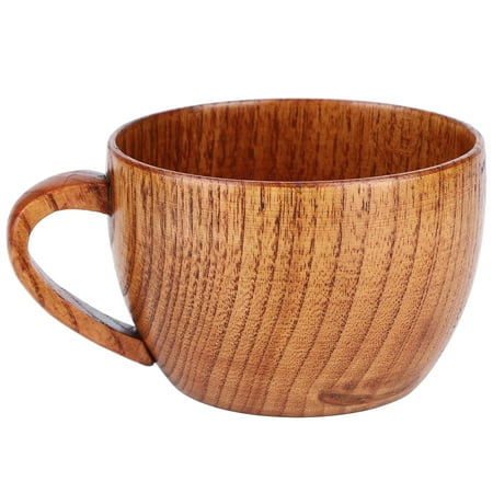 

Henmomu Tea Cup Natural Wood Cup Wooden Coffee Beer Mugs Breakfast Milk Household Drinking Cup