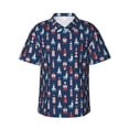 thumbnail image 1 of Balery Cartoon Lighthouse Camisas hawaianas de manga corta para hombre, camisas playeras de corte holgado, camisas de vacaciones con botones,X-Large, 1 of 7