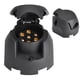 thumbnail image 3 of Conector de cable redondo impermeable, 12V, 7 pines, pantalla de señal de luz para remolque de camión europeo, 3 of 9