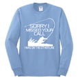 thumbnail image 2 of Missed Your Call Fishing Line Joke Fishing Mens Long Sleeve Shirt, Light Blue, Medium, 2 of 3