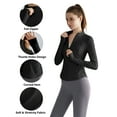 thumbnail image 3 of Hanerdun Womens Athletic Jacekts Zip Up Yoga Coat with 4 Pockets Workout Activewear Quick Dry M, 3 of 9