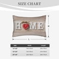 thumbnail image 3 of Plush Throw Pillow Covers, Home Heart Pillow Cases with Invisible Zipper, Breathable Microfiber Pillow Cases Standard Size for Sleeping Bedroom Sofa Living Room 14x20, 3 of 5