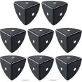 thumbnail image 1 of Zk-metal Corner Guards, Black Stainless Steel Metal Corner Guards, Suitable For Corner Guards Wooden Case, Luggage Case, Flight Case 8 Pcs, 1 of 5